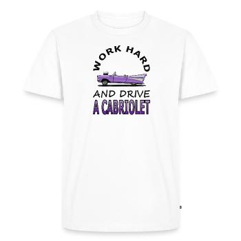 Cabriolet drive Cabriolet driver saying gift - Men's Premium Organic T-Shirt - white - Front - Nico (187cm)