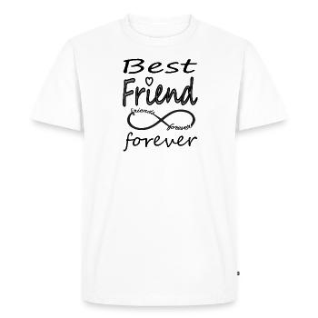Meilleur ami Meilleur ami Cadeau d’amitié - T-shirt Premium bio Homme - blanc - Devant - Nico (187cm)