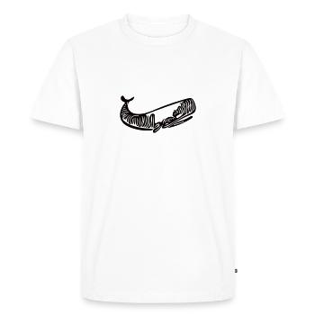 Vector Wal Dessin style - T-shirt Premium bio Homme - blanc - Devant - Nico (187cm)