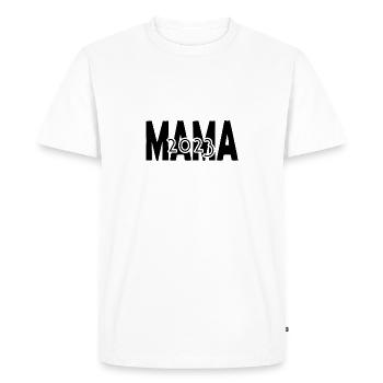 Mom 2023, Becoming a mother, Parents, Pregnancy - Men's Premium Organic T-Shirt - white - Front - Nico (187cm)