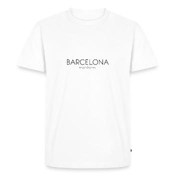 Barcelone, Catalogne, Espagne, Mer Méditerranée - T-shirt Premium bio Homme - blanc - Devant - Nico (187cm)