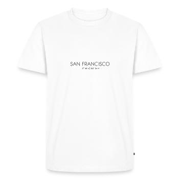 San Francisco, Californie, États-Unis, Golden Gate - T-shirt Premium bio Homme - blanc - Devant - Nico (187cm)