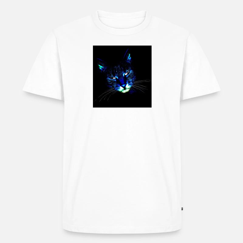 kitty cat - Männer Premium Bio T-Shirt - Weiß