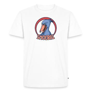 Bec-de-chaussure Ornithologue Forêt I Cadeau - T-shirt Premium bio Homme - blanc - Devant - Nico (187cm)