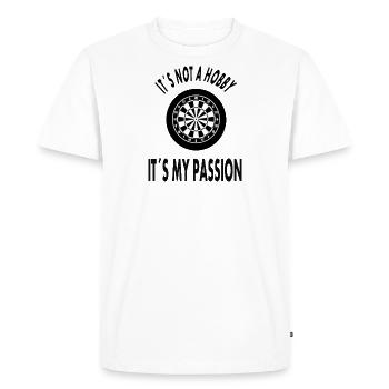 Dart player darts i love playing darts gift - Men's Premium Organic T-Shirt - white - Front - Nico (187cm)