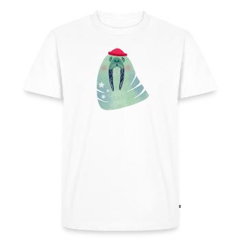 Morse Riso - T-shirt Premium bio Homme - blanc - Devant - Nico (187cm)
