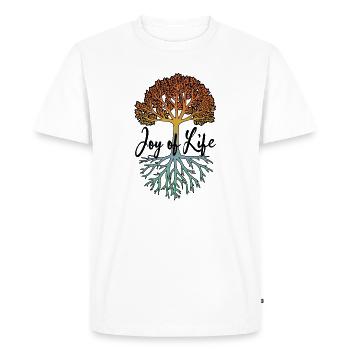 Joie de vivre - T-shirt Premium bio Homme - blanc - Devant - Nico (187cm)