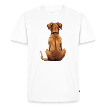 Rhodesian Ridgeback - T-shirt Premium bio Homme - blanc - Devant - Nico (187cm)