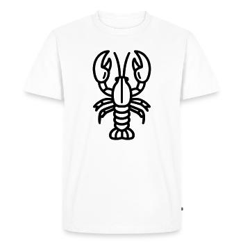 Homard - T-shirt Premium bio Homme - blanc - Devant - Nico (187cm)