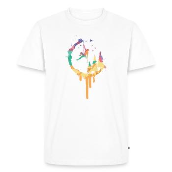 Cercle des couleurs des alpinistes - T-shirt Premium bio Homme - blanc - Devant - Nico (187cm)