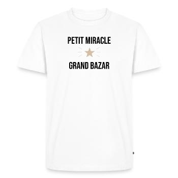 Bazar - T-shirt Premium bio Homme - blanc - Devant - Nico (187cm)