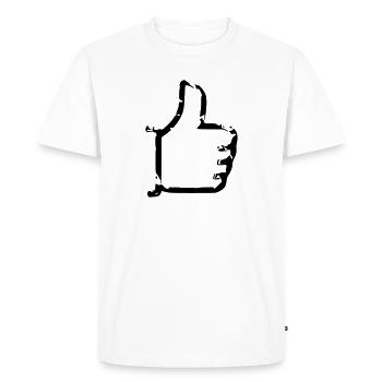 Comme - thumbs up - bande dessinée - T-shirt Premium bio Homme - blanc - Devant - Nico (187cm)