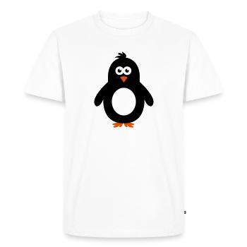 pinguin - Men's Premium Organic T-Shirt - white - Front - Nico (187cm)