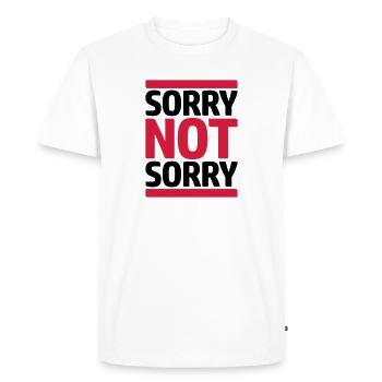 Citer Désolé pas - T-shirt Premium bio Homme - blanc - Devant - Nico (187cm)
