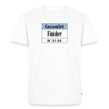 Cassoulet Finisher Languedoc - T-shirt Premium bio Homme - blanc - Devant - Nico (187cm)