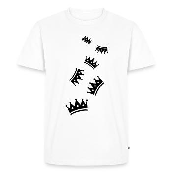 Icône de symbole de couronne - T-shirt Premium bio Homme - blanc - Devant - Nico (187cm)