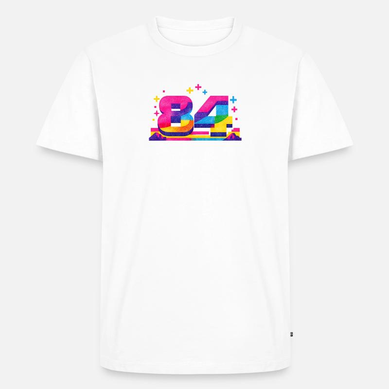 numero_84 - Männer Premium Bio T-Shirt - Weiß