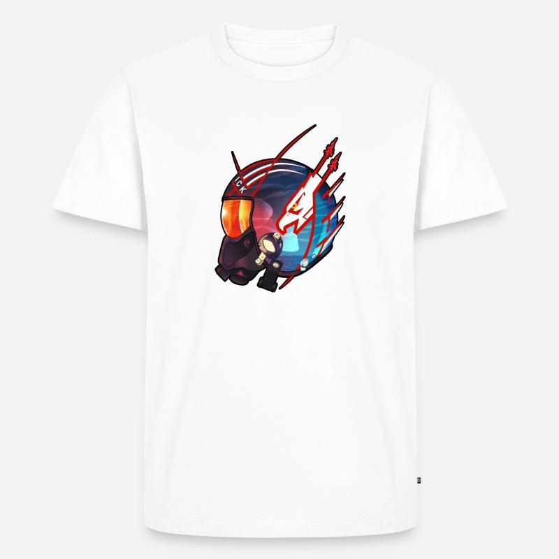 Mutterloses Kalb - Männer Premium Bio T-Shirt - Weiß