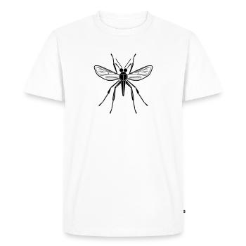 moustique - T-shirt Premium bio Homme - blanc - Devant - Nico (187cm)