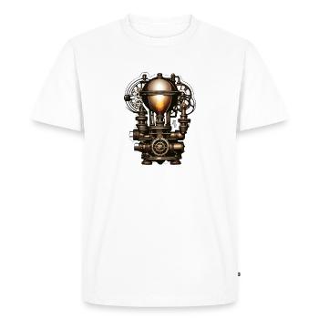 Bulb / Bulb / Brightness / Light - Men's Premium Organic T-Shirt - white - Front - Nico (187cm)
