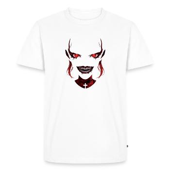 The Alien Nun - Men's Premium Organic T-Shirt - white - Front - Nico (187cm)