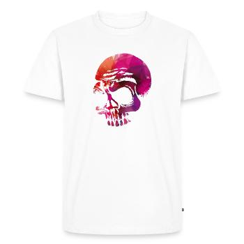 Crânes aller fort - T-shirt Premium bio Homme - blanc - Devant - Nico (187cm)