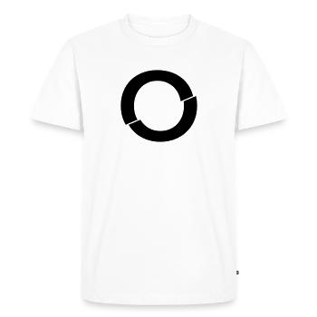 O broken - Men's Premium Organic T-Shirt - white - Front - Nico (187cm)