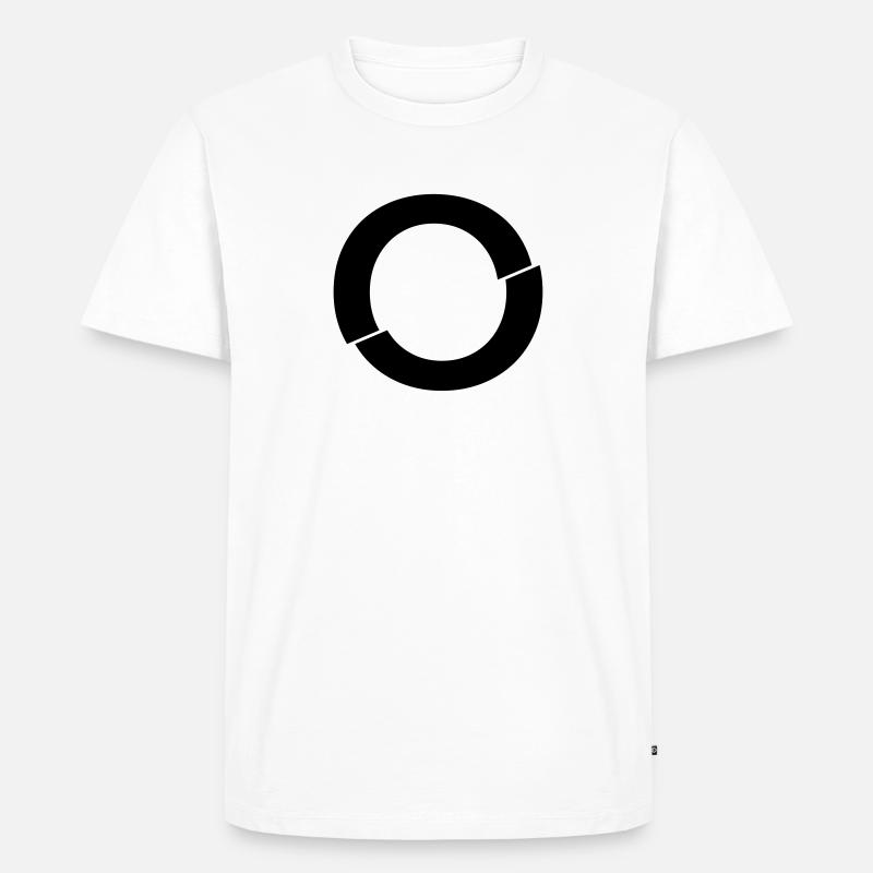 O broken - Männer Premium Bio T-Shirt - Weiß