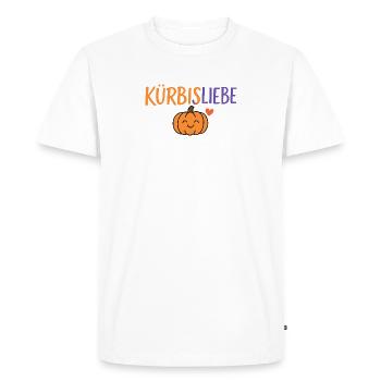 Citrouille Amour Conception Bande Dessinée - T-shirt Premium bio Homme - blanc - Devant - Nico (187cm)