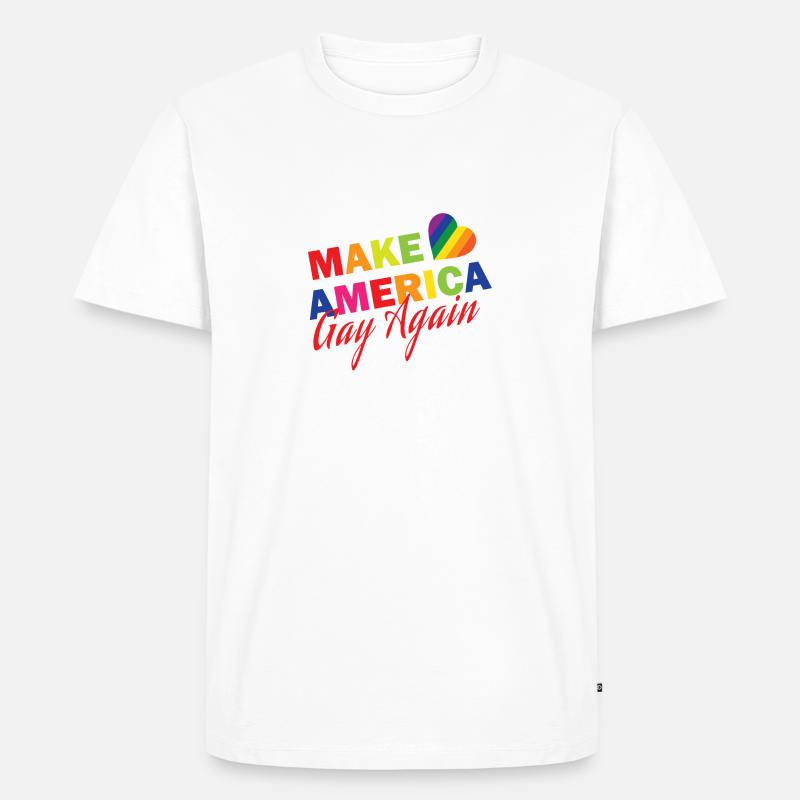 Make America G again - Männer Premium Bio T-Shirt - Weiß