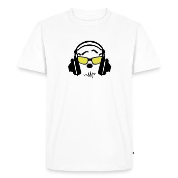 equalizer audio music headphones dj zik75 - Men's Premium Organic T-Shirt - white - Front - Nico (187cm)
