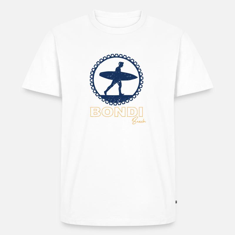 Bondi Beach - Männer Premium Bio T-Shirt - Weiß