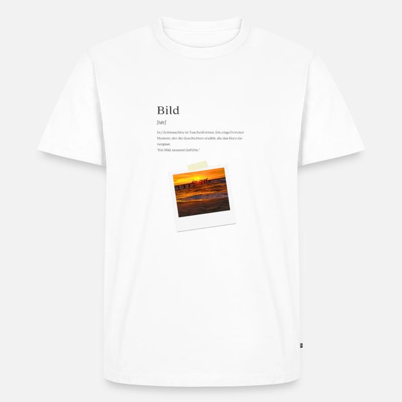 Bild Definition helles Desings - Männer Premium Bio T-Shirt - Weiß