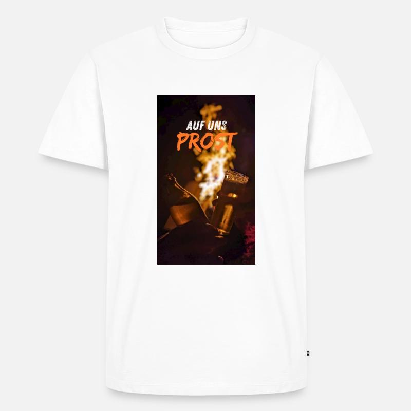 Auf Uns, Prost - Männer Premium Bio T-Shirt - undefined