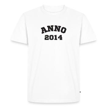 Anno 2014Birthday Year of birth - Men's Premium Organic T-Shirt - white - Front - Nico (187cm)