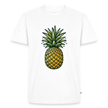 PINEAPPLE TROPICAL FRUIT FRUIT COCKTAIL PINA COLADA - Men's Premium Organic T-Shirt - white - Front - Nico (187cm)