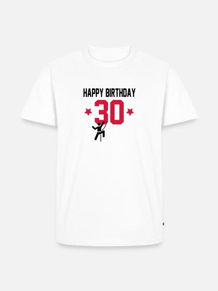 30 - Men's Premium Organic T-Shirt - white