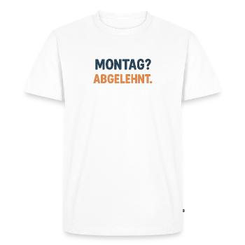 T-shirt graphique du lundi rejeté - T-shirt Premium bio Homme - blanc - Devant - Nico (187cm)