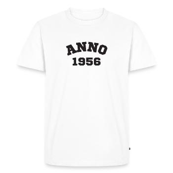 Anno 1956 Birthday Year of birth - Men's Premium Organic T-Shirt - white - Front - Nico (187cm)