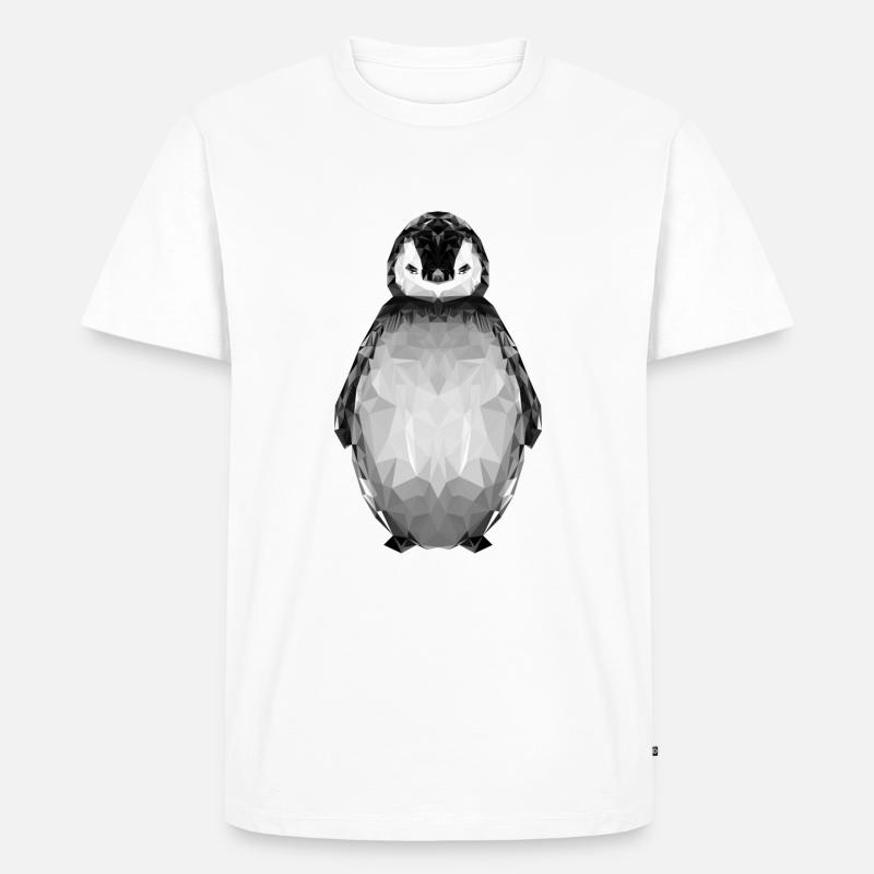Pinguin - Männer Premium Bio T-Shirt - Weiß