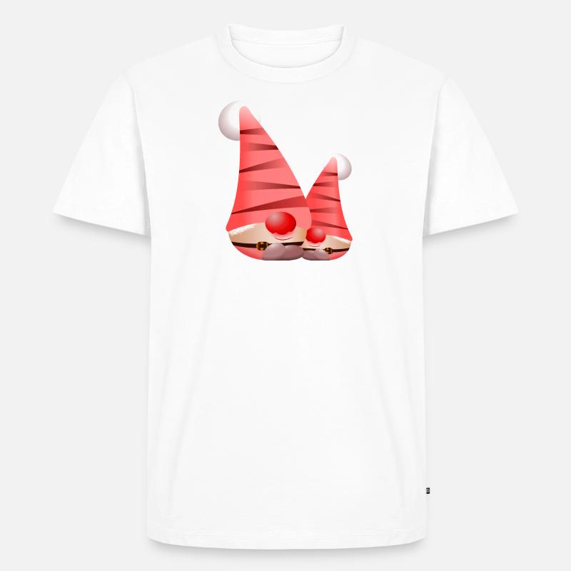 Gnome - Männer Premium Bio T-Shirt - Weiß