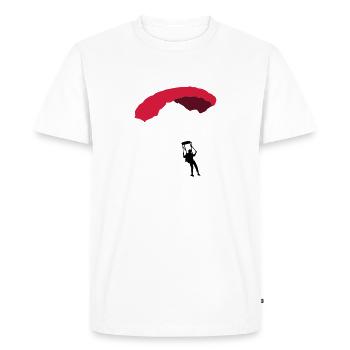 fallschirm_3c - Men's Premium Organic T-Shirt - white - Front - Nico (187cm)