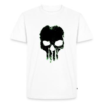 Skull skull horror gift gift idea - Men's Premium Organic T-Shirt - white - Front - Nico (187cm)