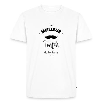 Meilleur tonton - T-shirt Premium bio Homme - blanc - Devant - Nico (187cm)