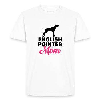 English Pointer - Men's Premium Organic T-Shirt - white - Front - Nico (187cm)