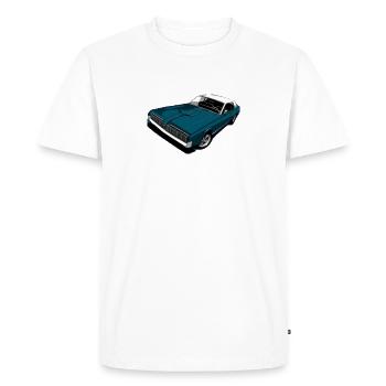 automobile - Men's Premium Organic T-Shirt - white - Front - Nico (187cm)
