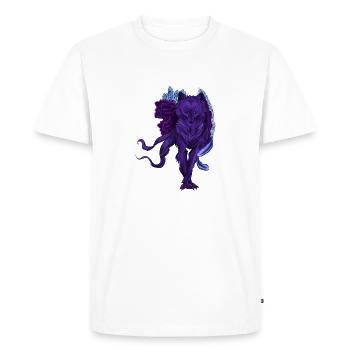 Fable Loup - T-shirt Premium bio Homme - blanc - Devant - Nico (187cm)