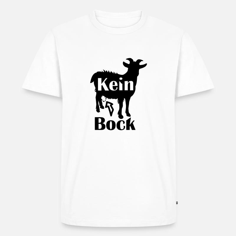 Kein Bock - Männer Premium Bio T-Shirt - Weiß