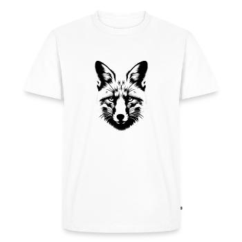 Vie animale de renard | Renard - T-shirt Premium bio Homme - blanc - Devant - Nico (187cm)