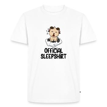 Drôle de dicton photo humour drôle idée idée cadeau - T-shirt Premium bio Homme - blanc - Devant - Nico (187cm)